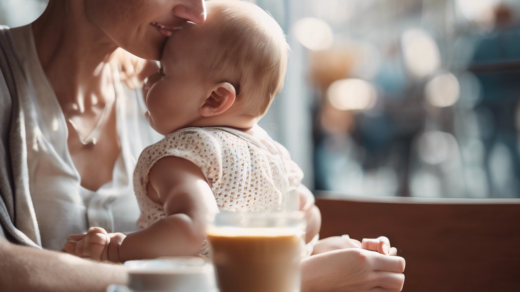 Illustration détaillée sur Café pour Maman Bébé : Un Moment de Détente Bien Mérité